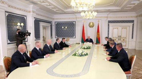 На нарадзе па кадравых змяненнях, якія здзейсніў Аляксандр Лукашэнка 22 траўня