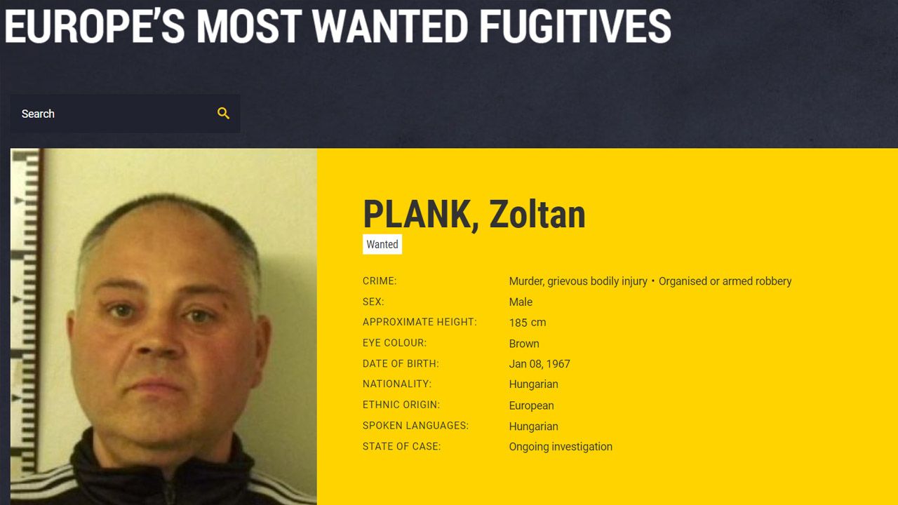 Obywatel Węgier Zoltan P. ukrywał się od ośmiu lat (fot. Europol)