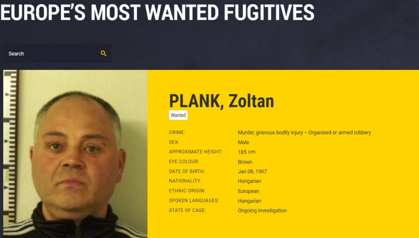 Obywatel Węgier Zoltan P. ukrywał się od ośmiu lat (fot. Europol)