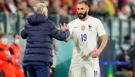 Karim Benzema i Didier Deschamps (fot. Getty)