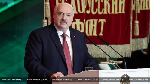 Аляксандр Лукашэнка падчас свайго выступу 1 ліпеня 2025 г. Фота: president.gov.by