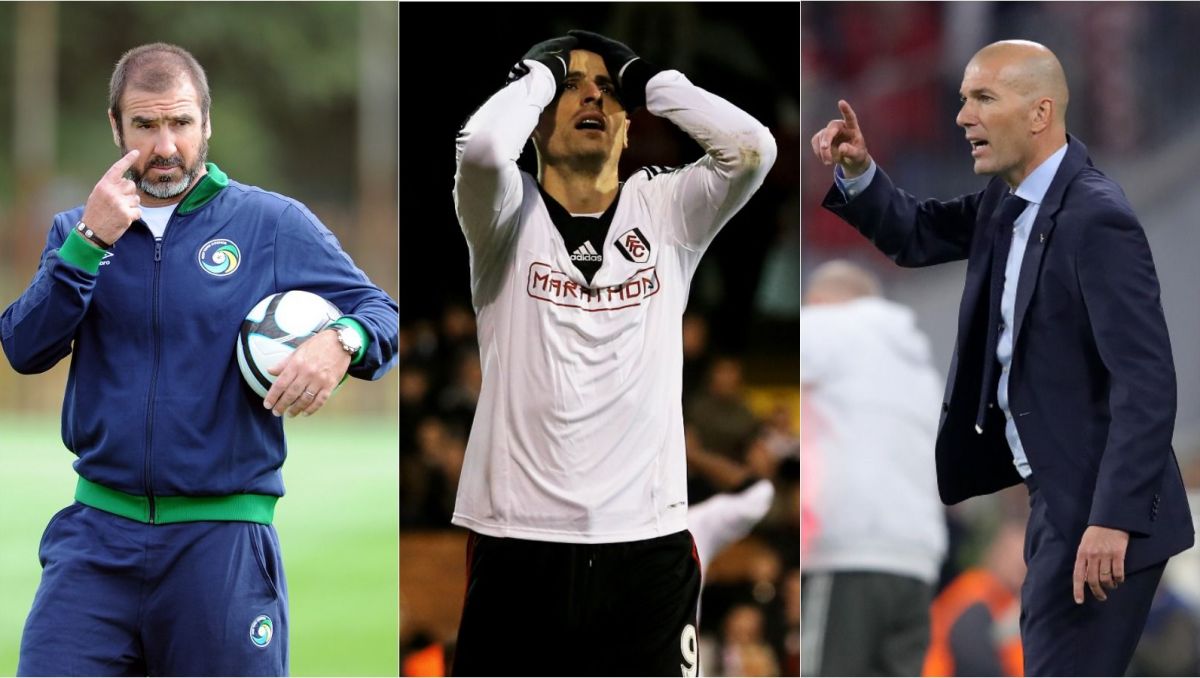 Od lewej: Eric Cantona, Dimitar Berbatow, Zinedine Zidane (fot. Getty Images)