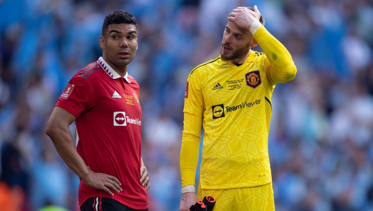 Casemiro i David de Gea (fot. Getty)