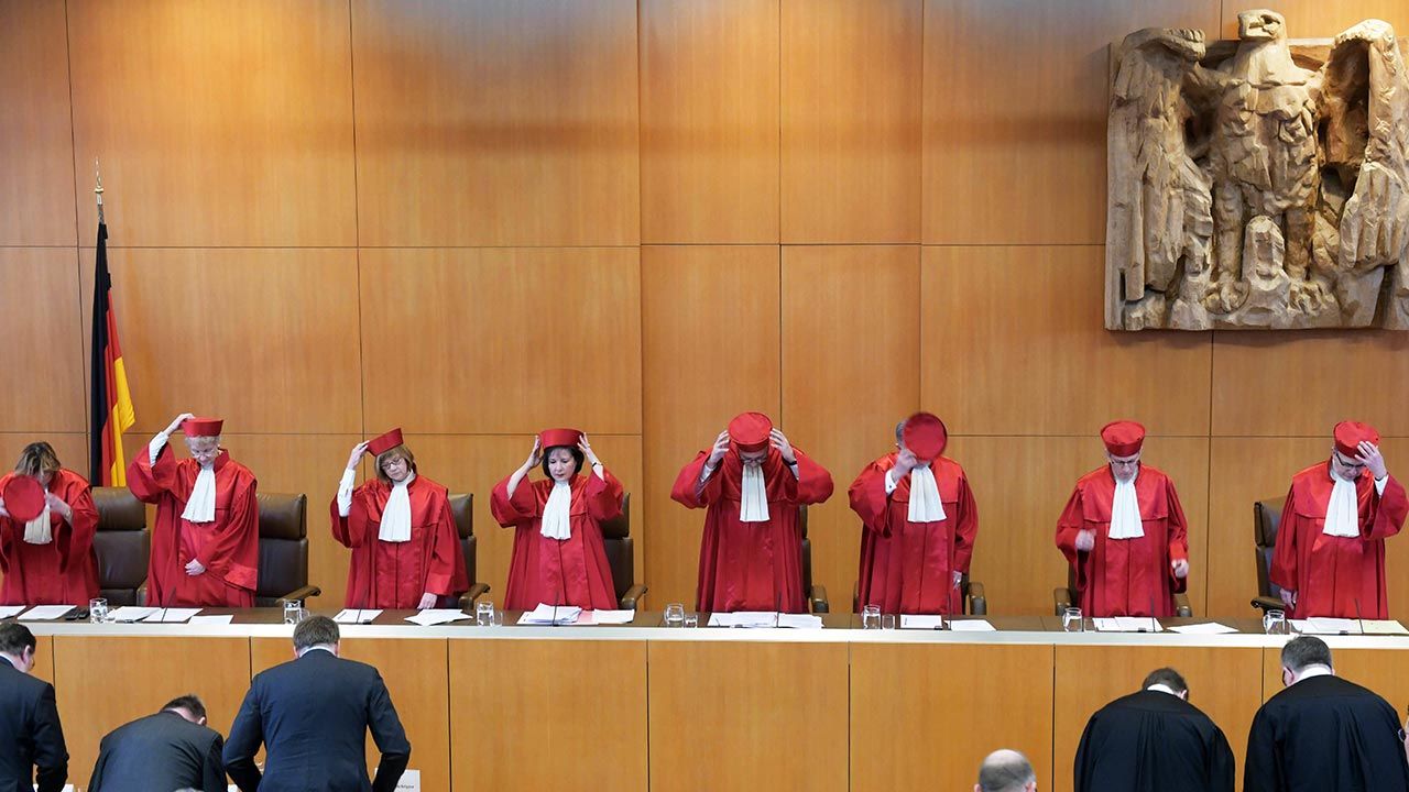 Niemiecki Trybunał Konstytucyjny (fot. Uli Deck/dpa/PAP)