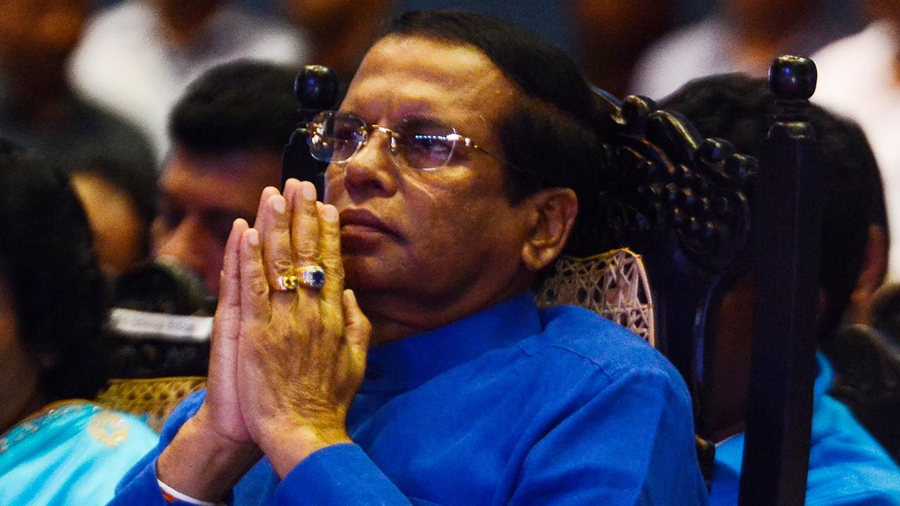Były prezydent Sri Lanki, Maithripala Sirisena (fot. Akila Jayawardana/NurPhoto via Getty Images)