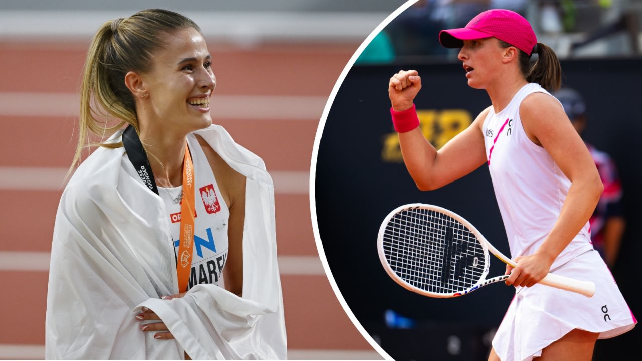 Natalia Kaczmarek i Iga Świątek (fot. Getty Images)