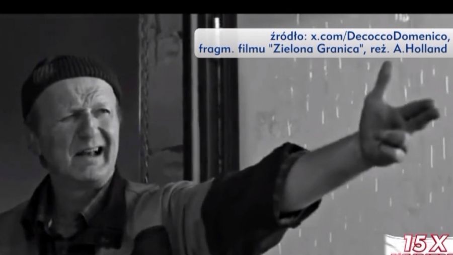 fot.: x.com/Decocco Domenico, fragment filmu "Zielona granica" reż. A. Holland