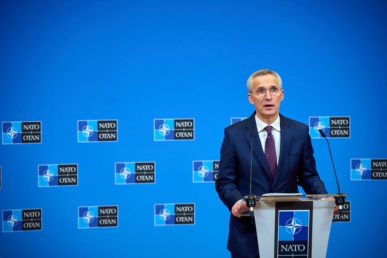 Генеральны сакратар NATO Енс Стольтэнбэрг. Брусель, Бельгія. 15 лютага 2023 года. (Фота: nato.int)
