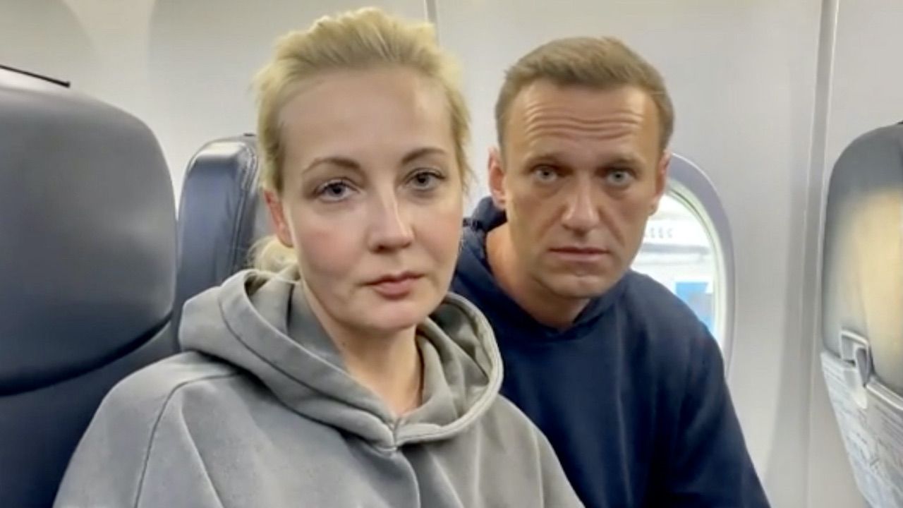 Julia Nawalna z mężem (fot. PAP/EPA/ALEXEI NAVALNY INSTAGRAM) Julia Nawalna z mężem (fot. PAP/EPA/ALEXEI NAVALNY INSTAGRAM)