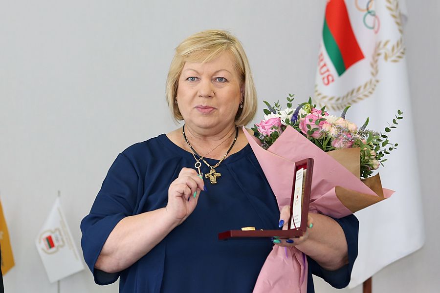 Галоўны трэнер зборнай Беларусі па мастацкай гімнастыцы Ірына Ляпарская. (Фота: sb.by)