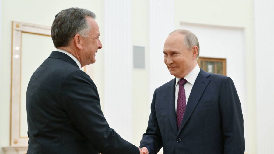 Spotkanie Witkoffa z Putinem (fot. EPA/KRISTINA KORMILITSYNA / SPUTNIK / KREMLIN POOL MANDATORY CREDIT, PAP/EPA)
