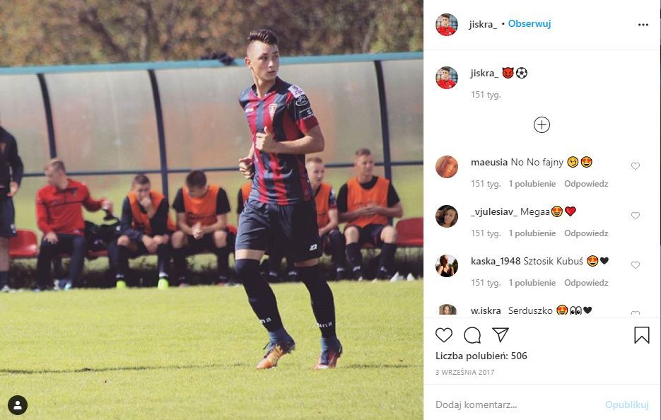 Jakub Iskra Najmlodszy Polak Ktory Wystapil W Serie A Sport Tvp Pl