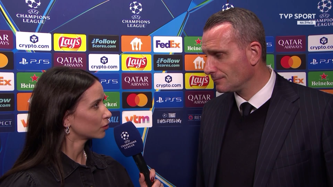 Trener Club Brugge w wywiadzie po meczu z Barceloną – TVP Sport