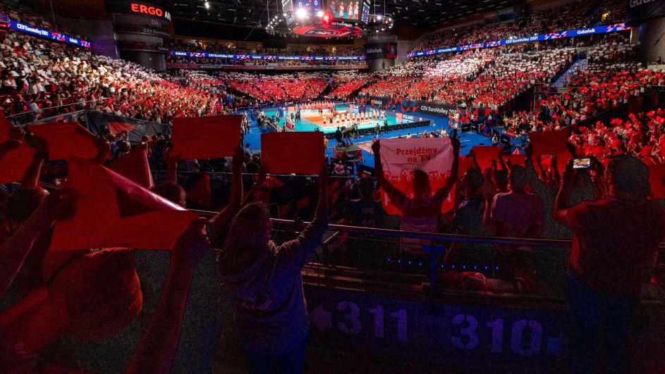 Ergo Arena w Gdańsku podczas siatkarskich ME 2021 (Fot. Getty Images) Ergo Arena w Gdańsku podczas siatkarskich ME