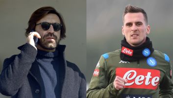 Andrea Pirlo i Arkadiusz Milik (fot. Getty Images)