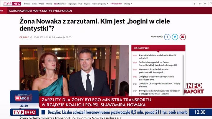 Zona Slawomira Nowaka Monika Z Zarzutami Kim Jest Bogini W Ciele Dentystki Co Mowil Na Tasmach Jej Maz Kontrola Skarbowki Tvp Info Tvp Info