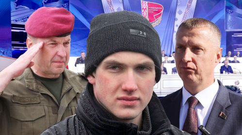 Николай Карпенков, Николай Лукашэнко и Дмитрий Крутой. Коллаж: Белсат