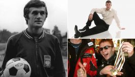 Włodzimierz Lubański (L) i Maciej Lampe (P, góra) oraz Mateusz Rutkowski (P, dół) (fot. PAP)