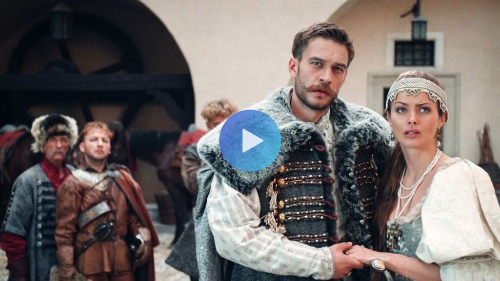 W filmie „Ogniem i mieczem” główne role zagrali Michał Żebrowski oraz Izabella Scorupco. Fot. TVP