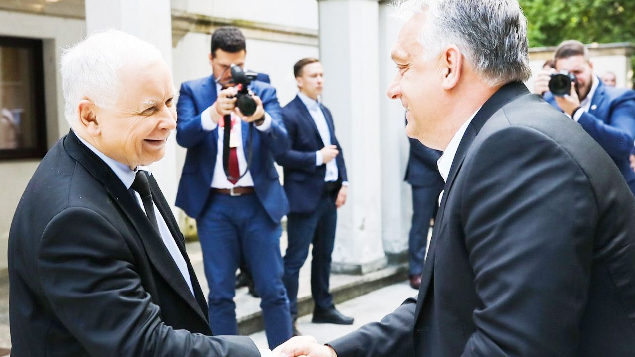 Spotkanie prezesa PiS i premiera Węgier (fot.TT/Prawo i Sprawiedliwość)