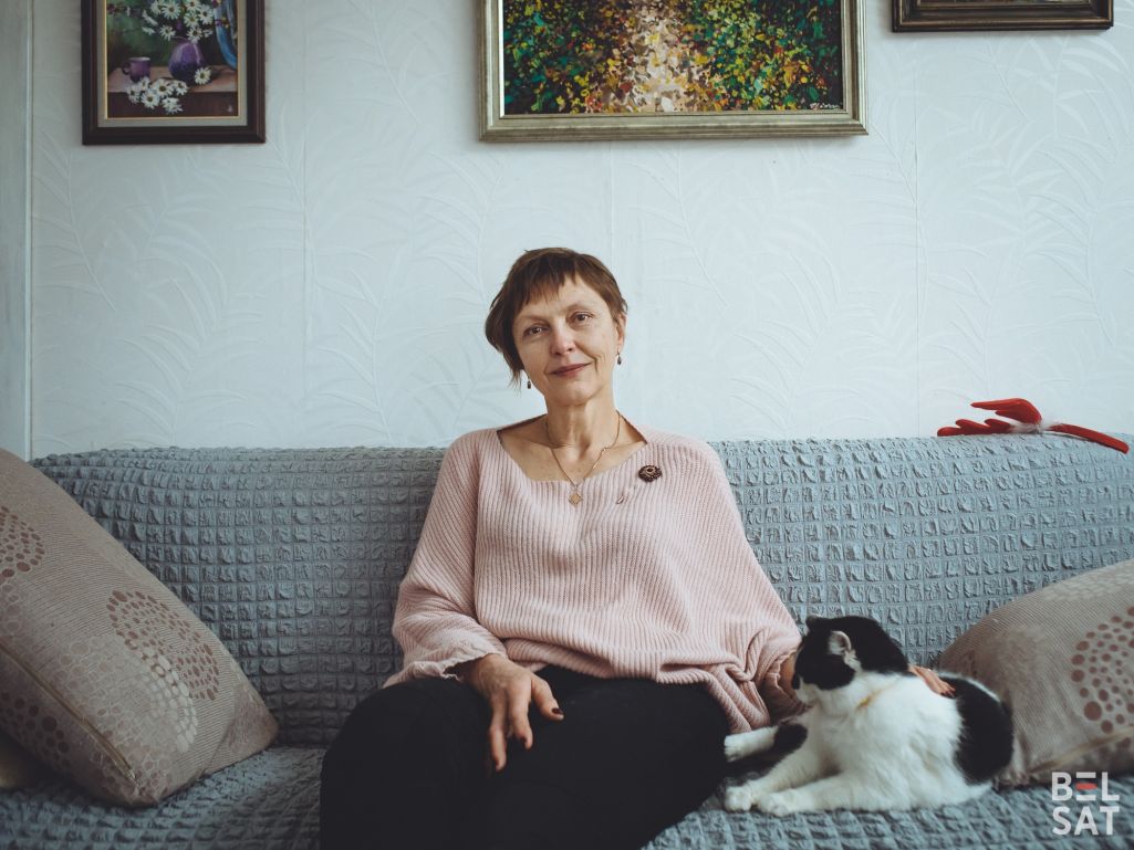 Марина Адамович, жена Николая Статкевича (Фота: Белсат)