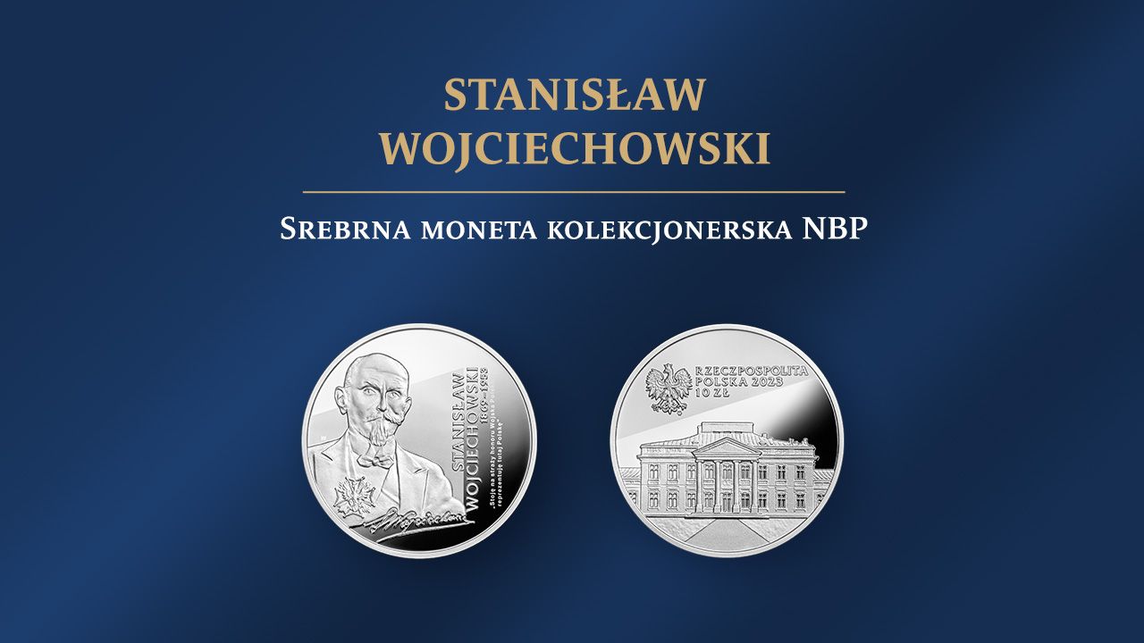Rewers i awers monety „Stanisław Wojciechowski” (fot. materiały prasowe NBP)