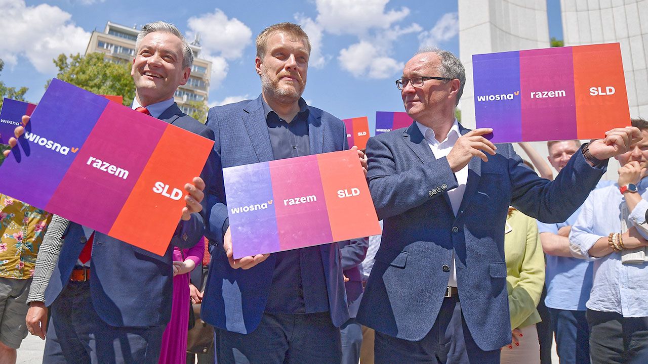 SLD, Wiosna i Lewica Razem idą do wyborów wspólnie jako Lewica (fot. PAP/Marcin Obara)