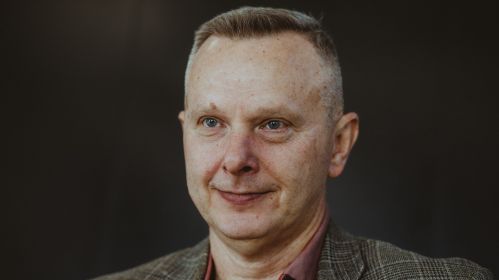 Бывший директор полоцкой средней школы №10 имени В.М. Азина Сергей Стречко. Варшава, Польша. 25 сентября 2025 года. Фото: Рауль Дюк / Белсат