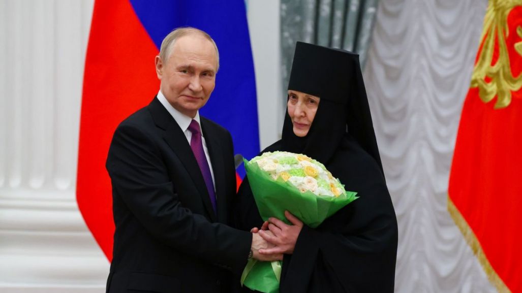 Vladimir Putin and Mother Superior Havriila (Hlukhova) of Hrodna. Photo: kremlin.ru