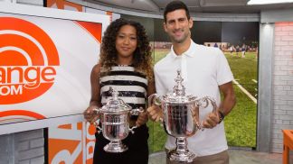 Naomi Osaka (L) i Novak Djoković to jedni z najlepiej opłacanych sportowców, którzy wystąpią na IO w Tokio (fot. Getty)
