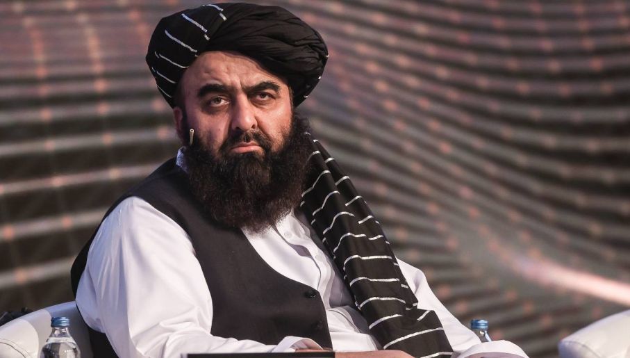Szef afgańskiej dyplomacji Amir Chan Muttaki (fot. Ozan Guzelce dia images via Getty Images)