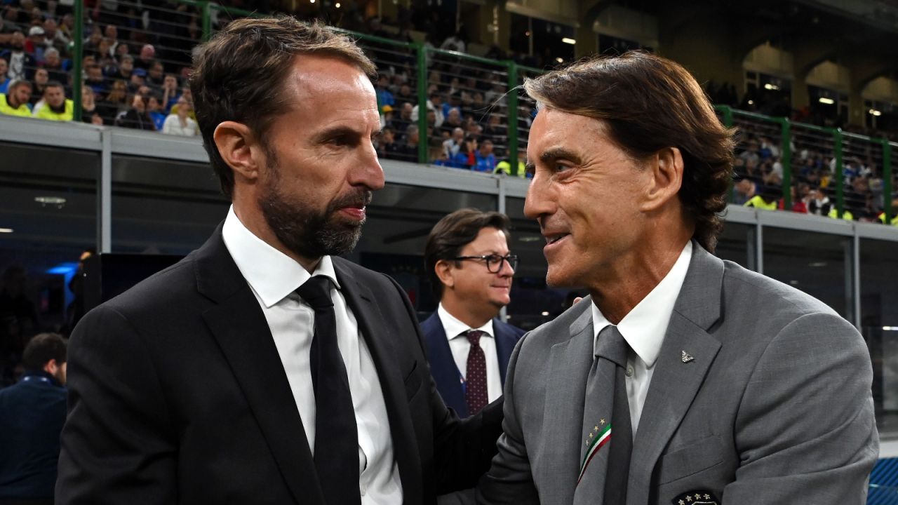 Gareth Southgate i Roberto Mancini (fot. Getty Images)