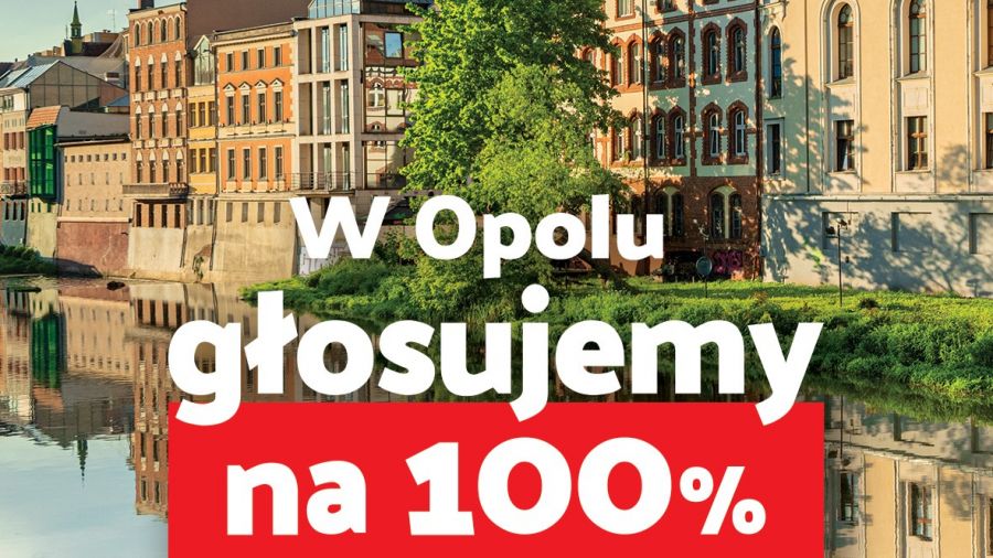 Opole dołącza do miast kampanii „Głosujemy na 100%”