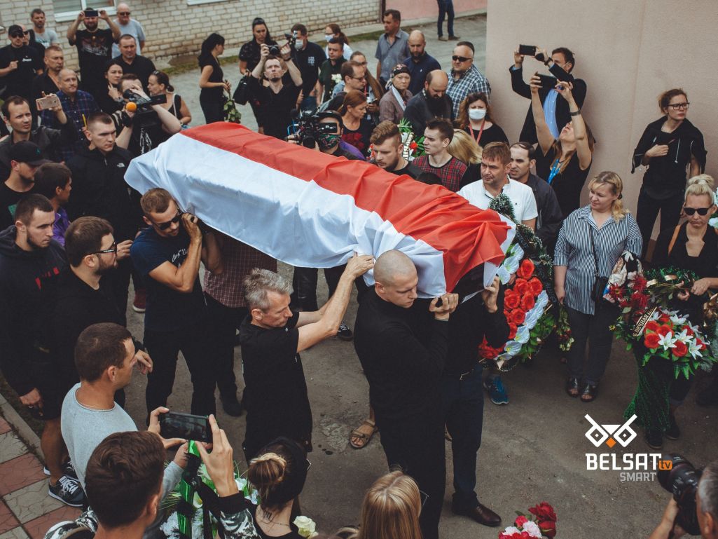 Пахаванне Мікіты Краўцова (Фота: Белсат)