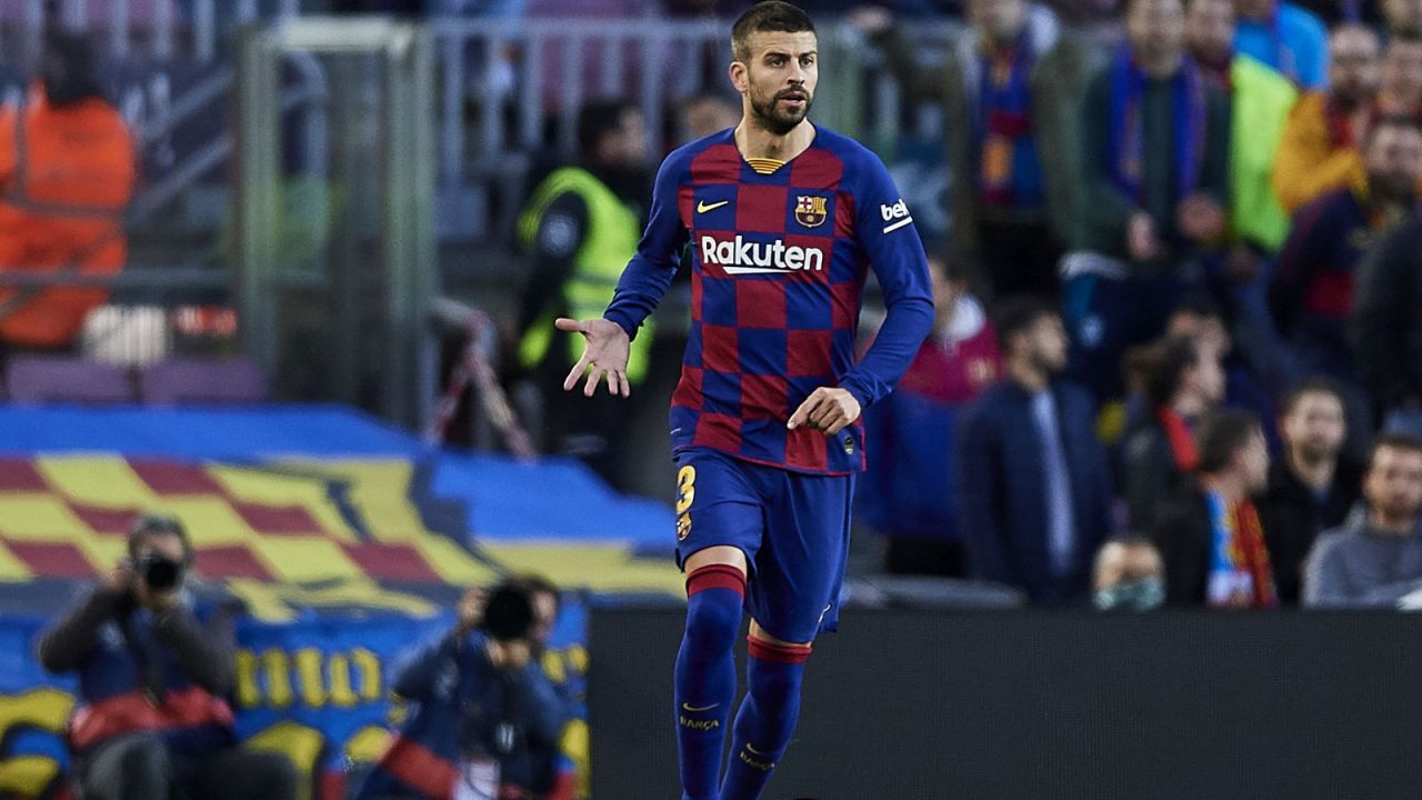 Gerard Pique w barwach FC Barcelona (fot. Getty Images)