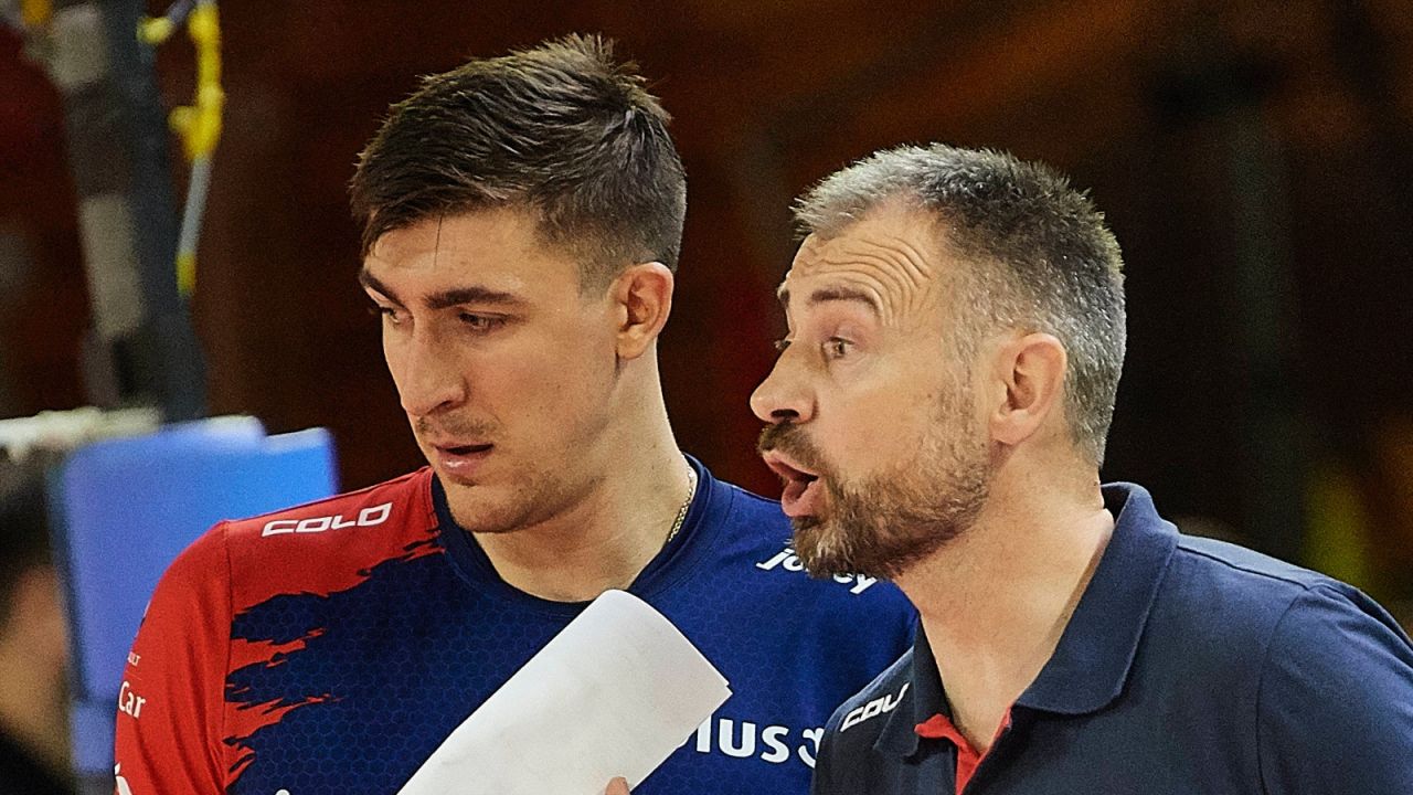 Łukasz Kaczmarek i Nikola Grbić