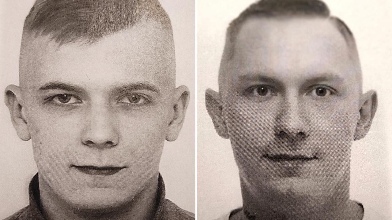 Gdzie ukrawają się Sebastian Włodarczyk (z lewej) i Łukasz Goławski? (fot. Policja)