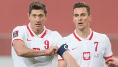 Robert Lewandowski i Arkadiusz Milik (fot. Getty))
