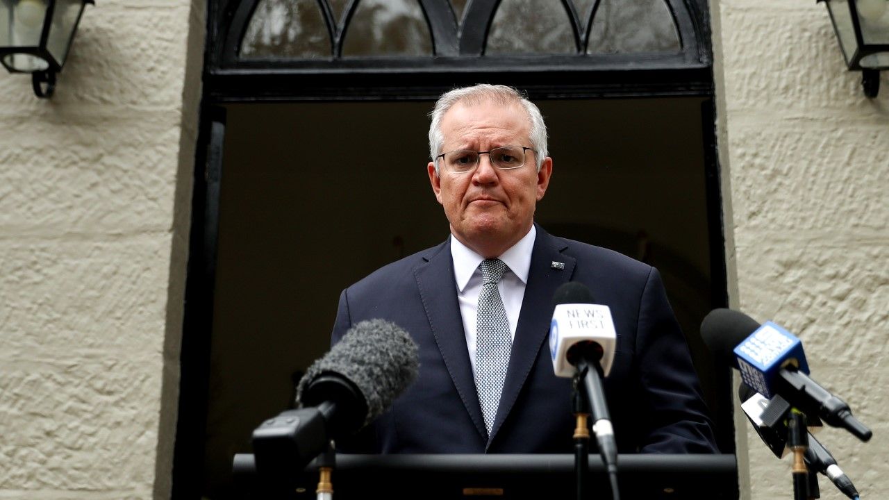 Premier Australii Scott Morrison (fot. Brendon Thorne/Getty Images)