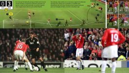 Analiza bramki Fernando Redondo, Roy Keane i załamany Henning Berg (fot. Getty Images) Analiza bramki Fernando Redondo, Roy Keane i załamany Henning Berg (fot. Getty Images)