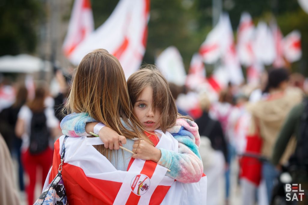 Здымак мае ілюстрацыйны характар. Міжнародная акцыя «Дзень салідарнасці» адбылася ў Вільні ў трэцюю гадавіну прэзідэнцкіх выбараў у Беларусі. (Фота: Белсат)