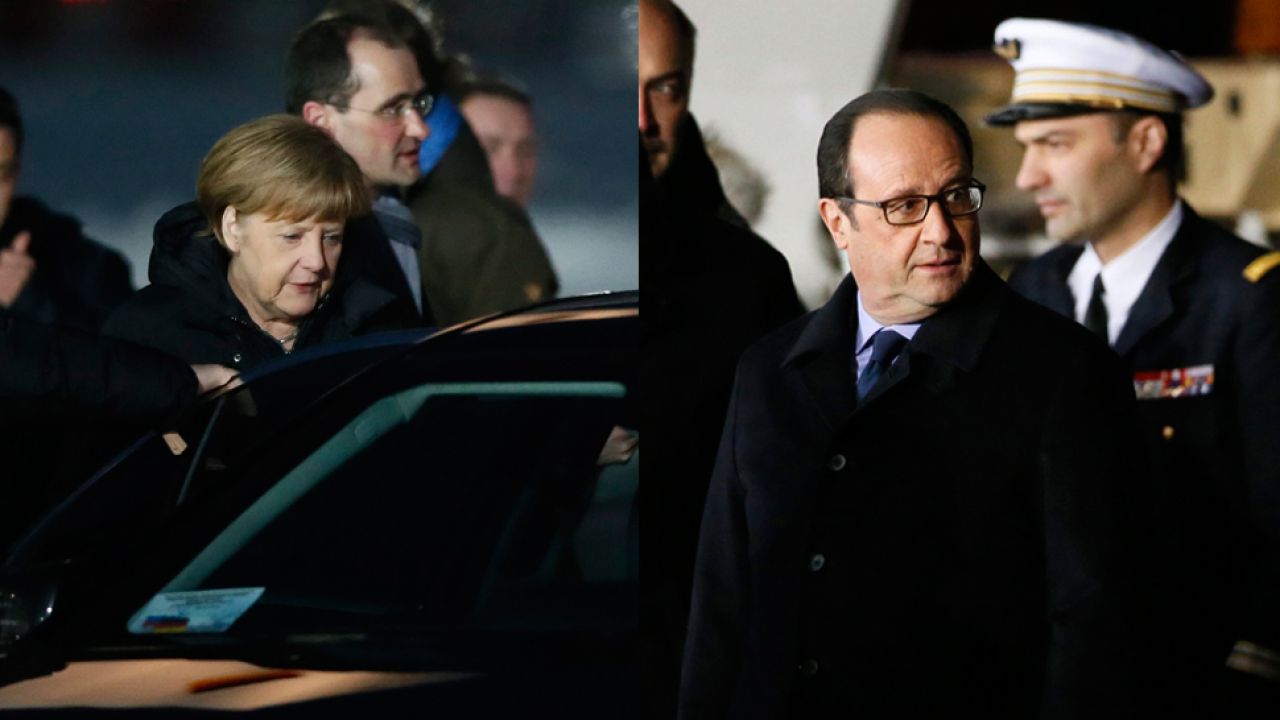 Angela Merkel i Francois Hollande rozmawiali z Putinem aż 5 godzin (fot. PAP/EPA/YURI KOCHETKOV) Angela Merkel i Francois Hollande rozmawiali z Putinem aż 5 godzin (fot. PAP/EPA/YURI KOCHETKOV)