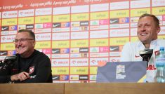 Czesław Michniewicz i Kamil Glik (fot. PAP)
