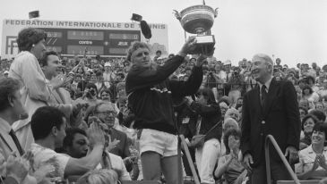 Bjoern Borg w 1981 roku zdobył szósty tytuł w Paryżu (Fot. Getty)