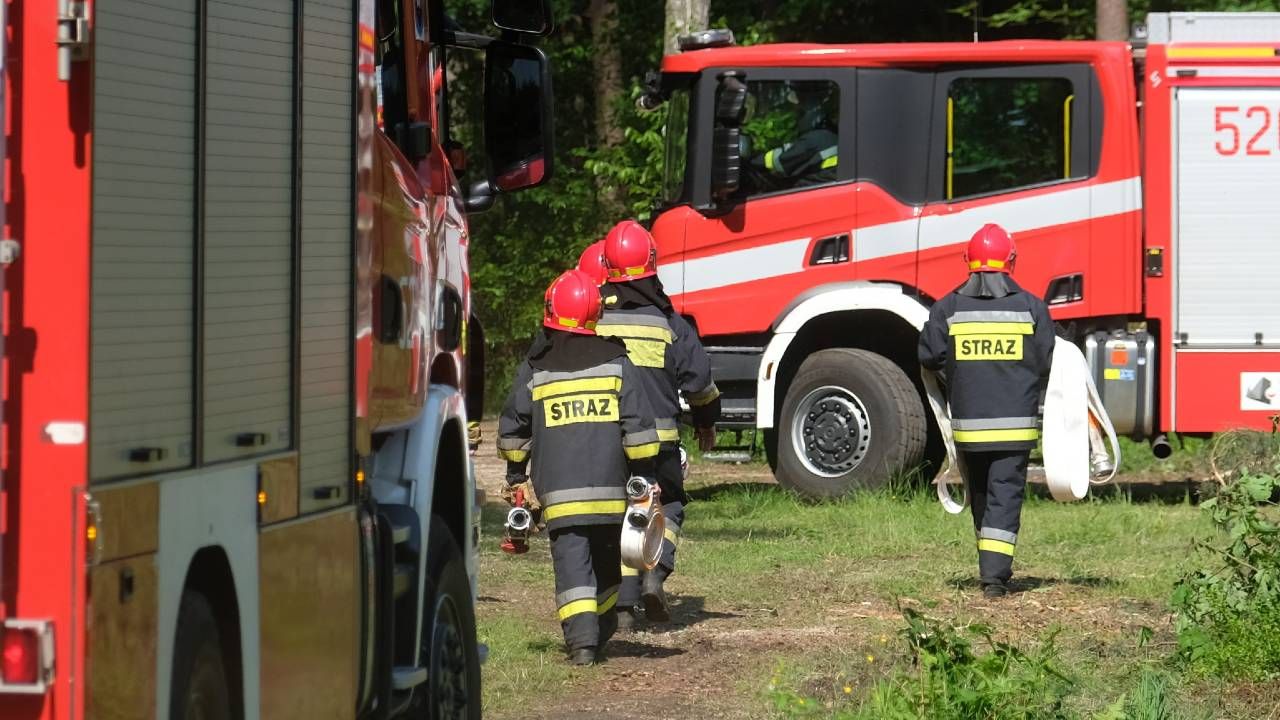 Interweniowali strażacy (fot. PAP/Andrzej Grygiel) Interweniowali strażacy (fot. PAP/Andrzej Grygiel)