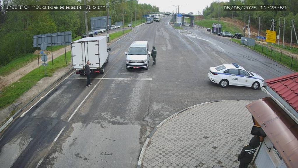 Выезд у Літву на пункце пропуску «Каменны Лог», Беларусь. 5 траўня 2025 года. Фота: Gpk.gov.by