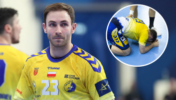 Arkadiusz Moryto od blisko roku zmaga się z urazem barku. Gra mimo bólu i ograniczeń (fot. PAP/EPA / ORLEN Superliga/Industria Kielce) Arkadiusz Moryto od blisko roku zmaga się z urazem barku